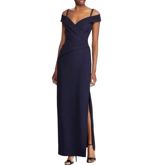 Lauren Ralph Lauren Dresses & Skirts - Lauren Ralph Lauren Beaded Cold-Shoulder Gown 2